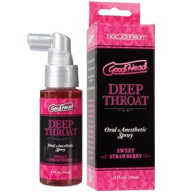 GoodHead Deep Throat Spray Sweet Strawberry 2oz