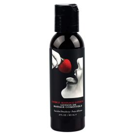 Earthly Body Edible Massage Lotion Strawberry 2oz
