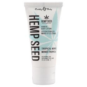 Earthly Body Hemp Seed Hand & Body Lotion Monoi 1oz