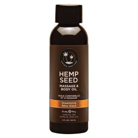Earthly Body Hemp Seed Massage Oil Dreamsicle 2oz