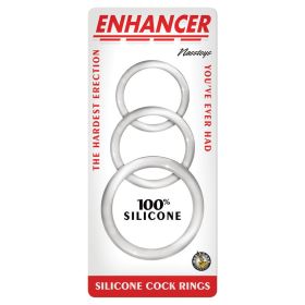 Enhancer Silicone Cock Rings Clear