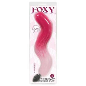 Foxy Silicone Tail Butt Plug (Option: PINK Gradient)